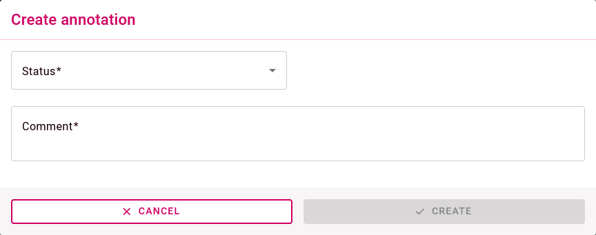 Create annotation window