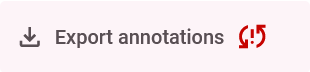 Export annotations notification
