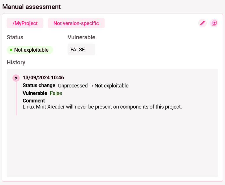 Scoped annotation
